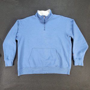 Champion Authentic 1/4 Zip Pull Over Fleece Men's 2XL Logo